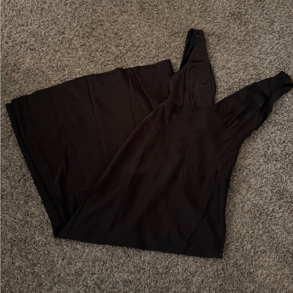 Meshki Black Satin Dress